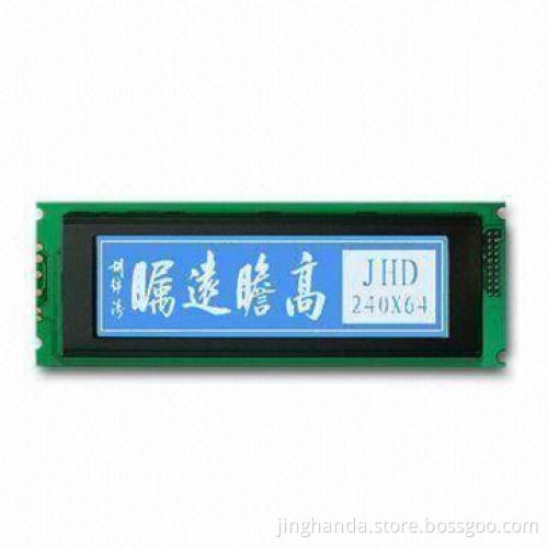 Graphics LCD Module with 240 x 64 dots Display Content and 5.0V Power Supply